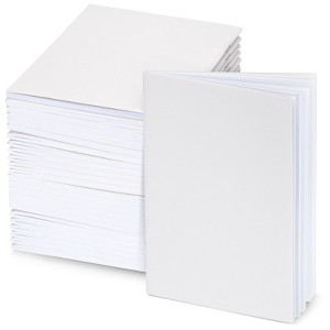 Paper Junkie 24 Pack Unlined Journals Notebooks, Blank Books for Kids To Write Stories for Students, Teachers (White, 4.3x5.5 In) - 1 of 4