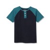 Lands' End Kids Short Sleeve Henley T-Shirt - 2 of 2