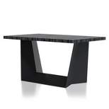 70" Westlie Rectangular Genuine Marble Top Counter Height Table Gray/Black - HOMES: Inside + Out