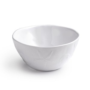 Q Home | Sea Life White 6" Melamine Personal Bowl, Set of 4 - 1 of 1