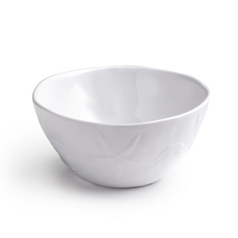 Q Home | Sea Life White 6" Melamine Personal Bowl, Set of 4 - image 1 of 1