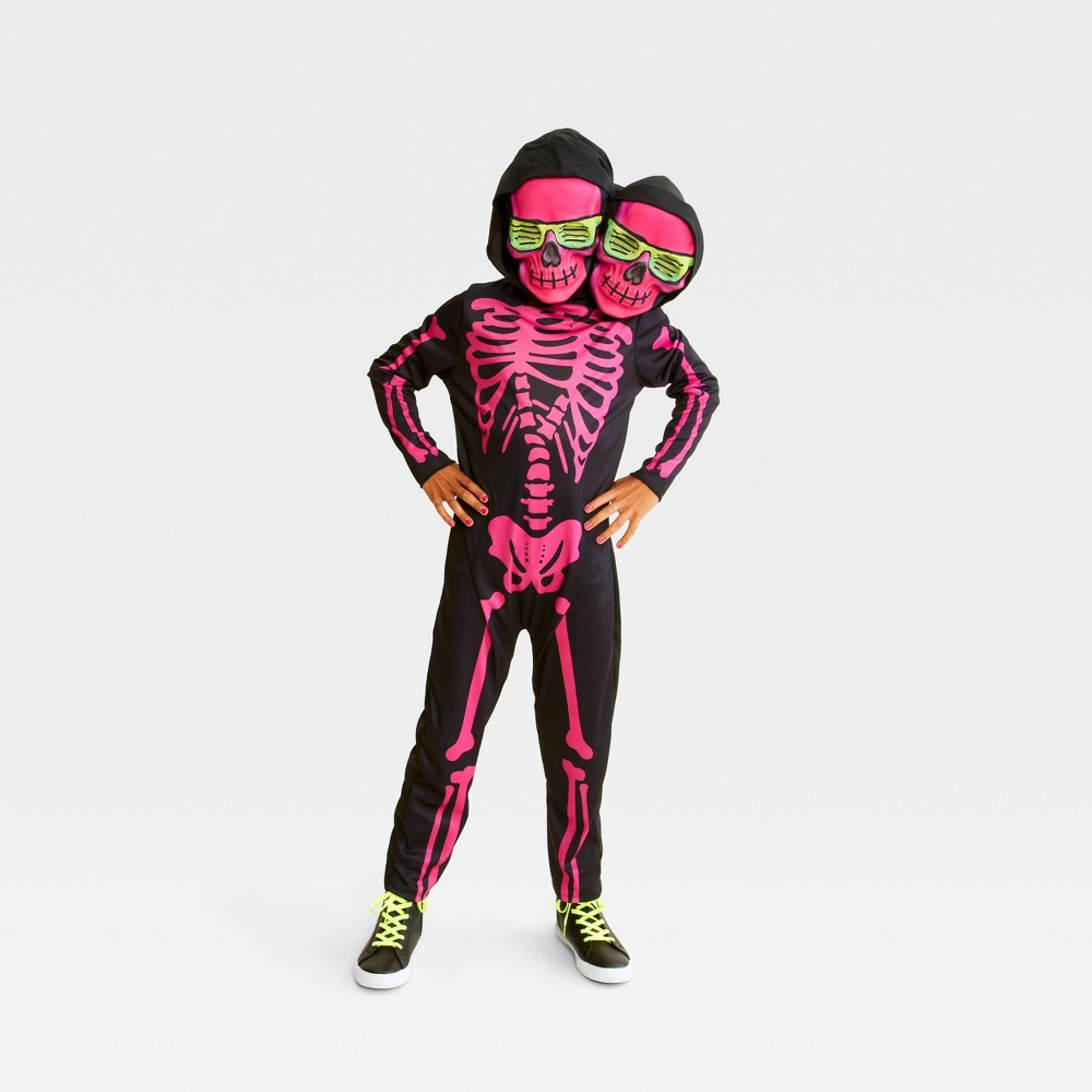 Kids' Medium Two-Headed Skeleton Halloween Costume M - Hyde & EEK! Boutique™