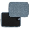 Home Mart Goods Blue Heat Resistant Thick Soft Quilted Lining Kitchen Oven Pot Holders With Neoprene and Cotton Non-slip - 2 Pack - 2 of 4