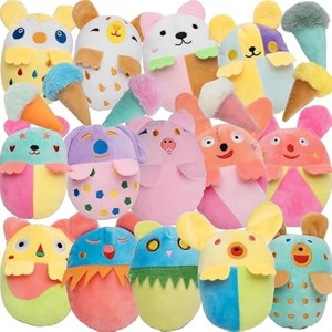 20 Pack Puppy Squeaky Dog Toys Set Plush Puppies,Cute Chew Pets Dog Toy with Squeakers for Small Dogs Playtime - 1 of 1