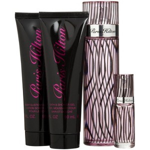 Paris Hilton for Women Gift Set – 3.4 oz EDP Spray with Bath Gel, Body Lotion & Mini EDP, Complete 4-Piece Fragrance Set - 1 of 4