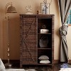 SinCiDo Farmhouse Modern 5 Drawer Tall Dresser w/Sliding Barn Door, Storage Organizer Dresser for Bedroom, Living Room & Kids Room - 2 of 4