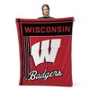 Sweet Home Collection NCAA Wisconsin Badgers 46" x 60" Raschel Throw Blanket - 4 of 4