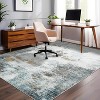 Washable Runner Rug Modern Abstract Non-Slip Stain-Resistant Indoor Carpet Hallway Low Pile Bedroom Laundry Entrance - 2 of 4