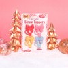 CharCharms 4pk Holiday Straw Topper - 3 of 4