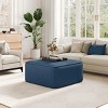 Christopher Knight Home Yzabella Modern Indoor Versatile Upholstered Square Ottoman - 2 of 4