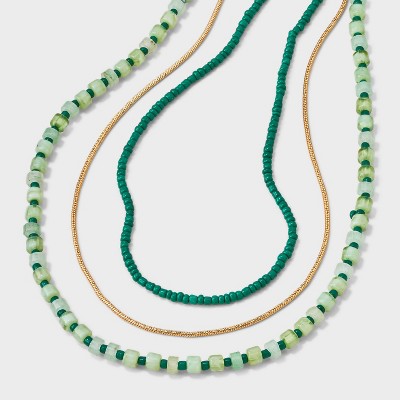 Semi-Precious Quartz Multi-Strand Necklace - Universal Thread™