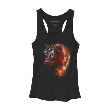 Women's Design By Humans Tiger Wild Dimension By alnavasord Racerback Tank Top