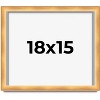 PosterPalooza | Minimalist Shadow Box Brown Picture Frame - UV Acrylic, Backing Board, Hanging Hardware - 2 of 4