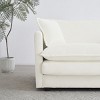 Modular Chenille Upholstered Accent Chair Set of 2,Living Room Comfy Side Chairs with Toss Pillow–The Pop Home - 3 of 4