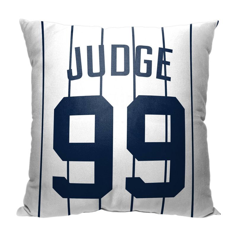 18&#34;x18&#34; MLB New York Yankees 23 Aaron Judge Player Printed Throw Decorative Pillow, 2 of 6