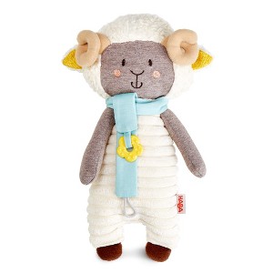 HABA Woolbert the Ram Lovey Set - Stuffed Animals for Babies, Pacifier Clips, Sensory Toys & Baby Teething Toys Ideal for Ages 0 Months+ - 1 of 4