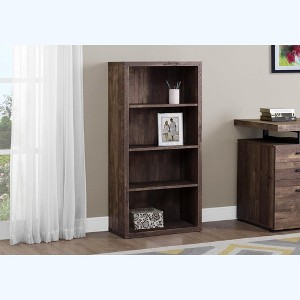 TOAOTBNBO 4-Tier Standing Cube Storage Bookcase, Bookshelves with Adjustable Thick Panel Modern Decorative Book Shelf for Apartment - 1 of 4