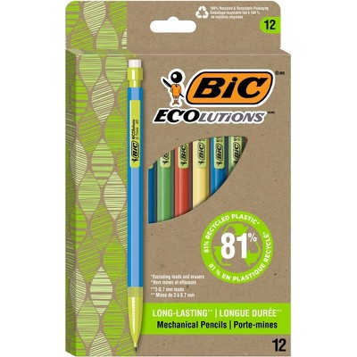 Bic Kids Jumbo Coloring Pencils, 1 mm, Assorted Lead and Barrel Colors, 12/Pack