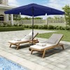 Clihome 8 Ft. x 10 Ft.Outdoor Patio Cantileve Square Umbrella with Crank Lift,Waterproof and Fade-Resistant Skirted Canopy,Without Base - 2 of 4