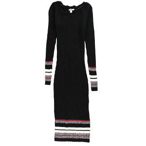 bar III Womens Ribbed-Knit Midi Sweater Dress - 1 of 2