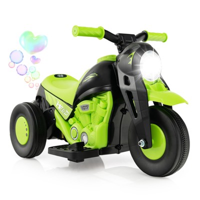 Infans 6V Kids Bubble Car Electric Ride on Motorcycle w/ Music Button & LED Headlight