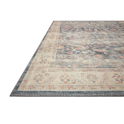 Sedona Blue Oriental Flat Woven 3'6" x 5'6" Synthetic Rug