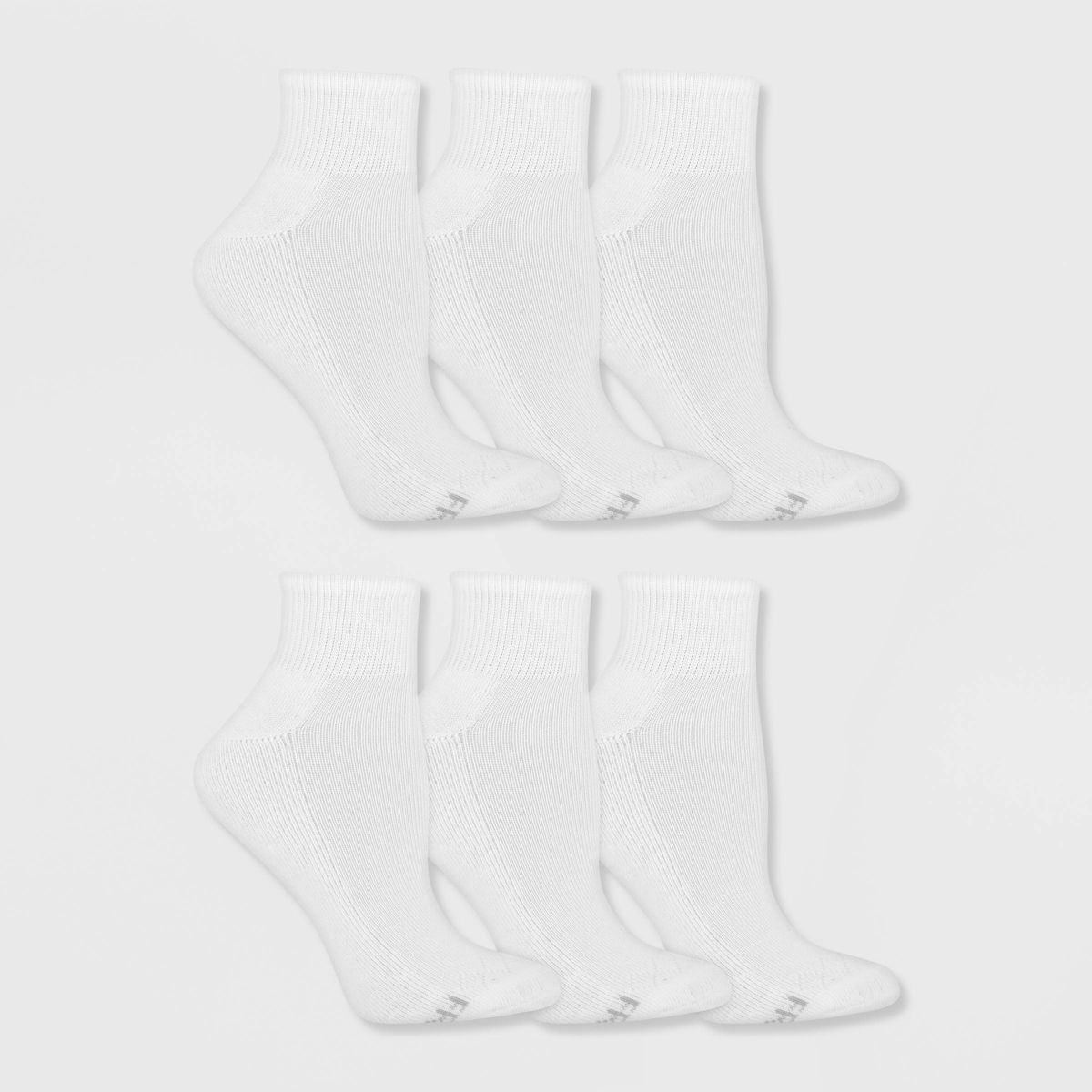 Fruit of the Loom Women's Cushioned 6pk Ankle Athletic Socks 4-10 - thumbnail 8