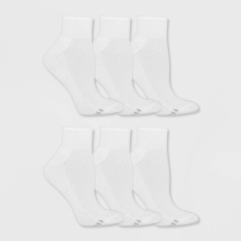 Fruit of the Loom Women's Cushioned 6pk Ankle Athletic Socks 4-10, 3 of 6