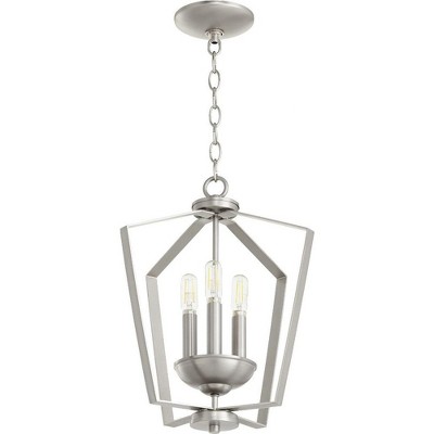 Quorum Lighting 3 - Light Chandelier in  Satin Nickel
