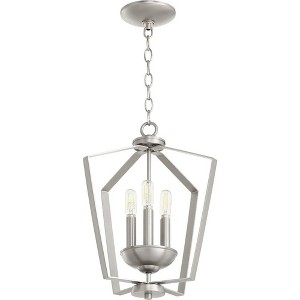 Quorum Lighting 3 - Light Chandelier in  Satin Nickel - 1 of 1