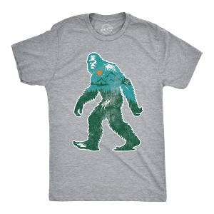 Mens Funny T Shirts Nature Bigfoot Sarcastic Sasquatch Graphic Novelty Tee For Men - Crazy Dog Men's T Shirt For Campers - 1 of 4