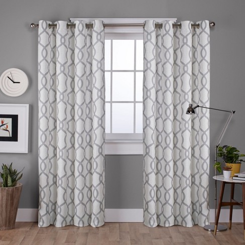 Exclusive Home Kochi Light Filtering Linen Blend Grommet Top Curtain ...