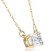 Pompeii3 3/4 Ct Emerald Cut Sideways Lab Created Diamond Pendant 14k Gold Necklace - 2 of 4