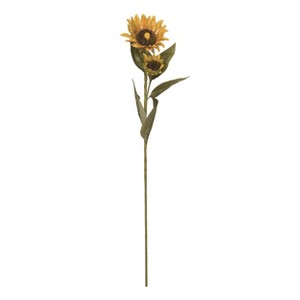 Transpac Fabric/Canvas 30" Yellow Spring Jumbo Sunflower Pick - 1 of 2