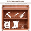 Gulches Rustic Orange Garden Potting Bench with Planter Stands and Holders, 39" Outdoor Workstation - 4 of 4