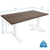Mount-It! Electric Sit-Stand Desk with Tabletop - White / Adrift - 4 of 4