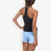 Anna-Kaci Women's Ribbed Knit Tank Top with Deep V-Neck and Racerback Design - 3 of 4
