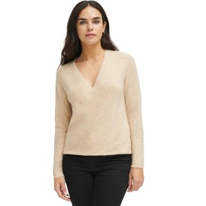 Calvin Klein Womens Crossover Front V Neck Pullover Sweater - 1 of 1