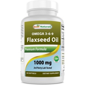 Flaxseed oil 1000 mg 240 Softgels - 1 of 4