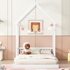 Full Roof-framed Headboard Floor Bed with Headboard Guardrails, without Slats - 2 of 4