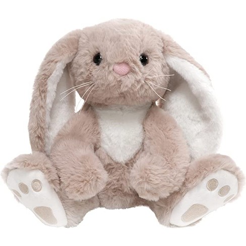 Bearington Boomer Taupe And White Plush Stuffed Animal Bunny Rabbit, 10 ...