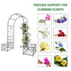Metal Garden Arch, Wedding Arch With 2 Side Flower Racks, Rust-proof Metal Galvanized Pipe, Garden Arches Decoration - 4 of 4