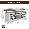 47" Lift-Top Coffee Table with Hidden Compartment & Storage Shelf, Multifunction Wood Center Table with Adjustable Shelf for Living Room - 2 of 4