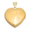Black Bow Jewelry 14k Yellow Gold 21mm Family Polished Heart Locket - 3 of 4