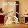 VINGLI 6ft Lighted Outdoor Nativity Sets for Christmas, Christmas Holy Family Yard Decoration w/ 190 LED Lights, Stakes, Zip Ties - 2 of 4