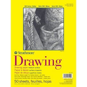Strathmore 300 Series Drawing Pad, Glue Binding, 50 Sheet, 9x12 inch, 1 Count - 1 of 1