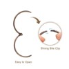 Unique Bargains Carbon Steel Loose Leaf Binder Snap Shower Curtain Rings 15 Pcs - 4 of 4