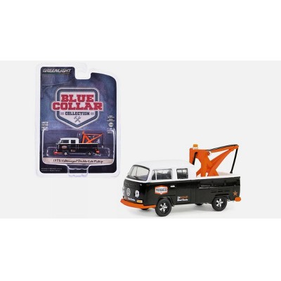 GREENLIGHT 1973 VOLKSWAGEN DOUBLE CAB TOW TRUCK TEXACO BLUE COLLAR SERIES