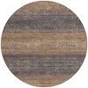 Eggplant And Brown Geometric Washable Indoor Outdoor Area Rug - 4 of 4