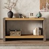 NicBex Modern 2-Tier Narrow Console Table with Wood Veneer,Minimalist Entryway Table for Study,Hallway,Living Room - 2 of 4